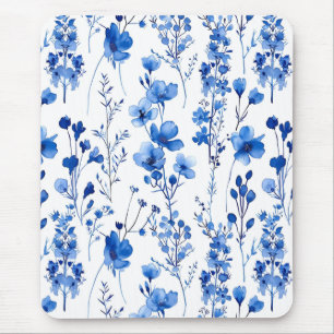 French Paper Wildflowers Pattern Design-98186 Mouse Mat