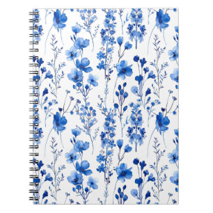 French Paper Wildflowers Pattern Design-98186 Notebook