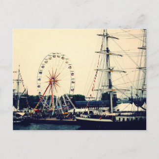 French Paris Wheel Postcard