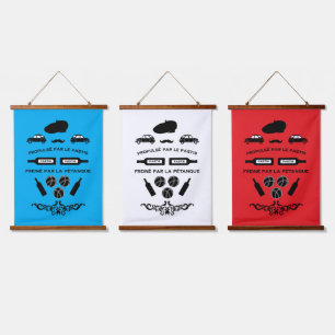 French Pastis Pétanque Hanging Tapestry