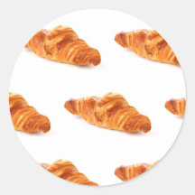 French Pastry Sticker, Bakery Croissant