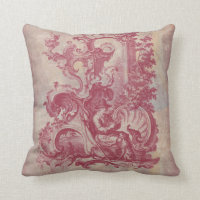 French Patina Vintage Red Toile Pompei Colours