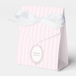 French Patisserie Boulangerie Pink Stripe Favour Box