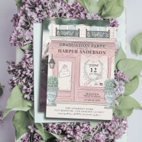 French Patisserie Paris Pink Graduation Photo