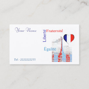 French patriotic business card