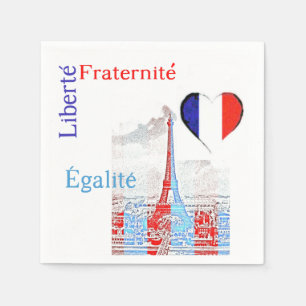 French patriotic napkin