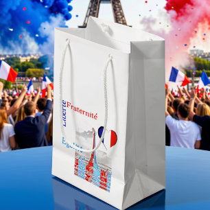 French patriotic small gift bag