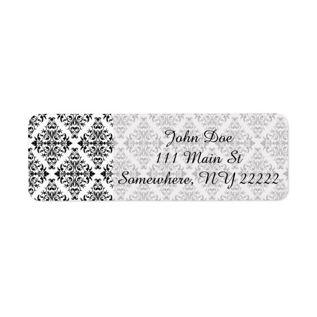 French Pattern in Black & White (Front)