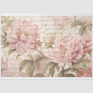 French Peony Tissue, Craft, Decoupage paper
