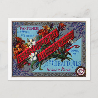 French Perfume Adverstisement Postcard