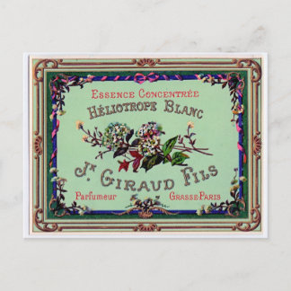 French Perfume Advertisement Postcard