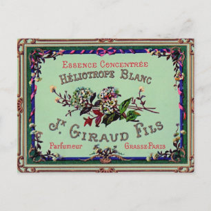 French Perfume Label PostCard