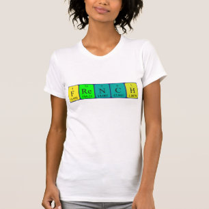 French periodic table patriotic shirt