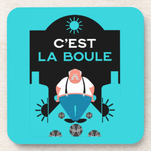 French Pétanque Bocce Coaster