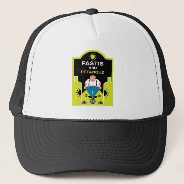 French Pétanque Bocce Trucker Hat (Front)