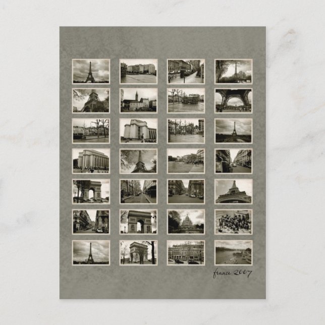 French Photo Collage Postcard (Front)