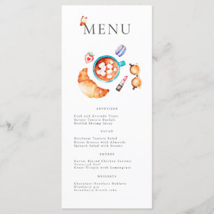 French Pink Boulangerie Croissant and Coffee Menu