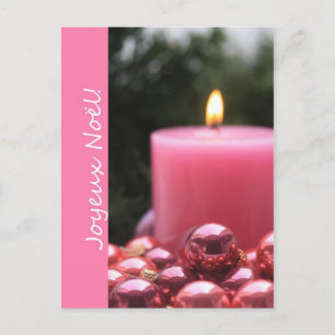 french pink ornament christmas card