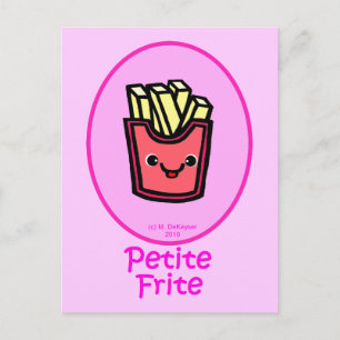 French - Pink Small Fry - French Fries Postcard