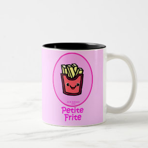 French - Pink Small Fry - French Fries Two-Tone Coffee Mug
