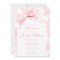 French Pink Toile Floral Bow Boho Baby Girl Shower