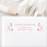 French Pink White Victorian Shower Return Address<br><div class="desc">Welcome to the world of weddings with the French Pink White Victorian Shower Return Address Label! This gorgeous stationery is a refreshing mix of traditional and modern styles - making it the perfect way to personalise your bridal shower details. You will be dazzled by the classic hand drawn pink Victorian...</div>