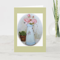French pitcher and roses