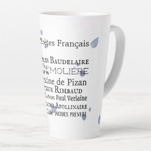 French Poets Latte Mug