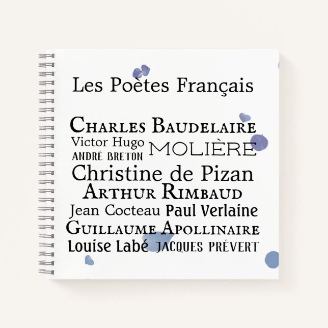 French Poets Notebook (Front)