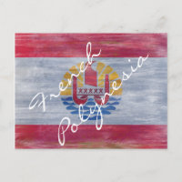 French-polynesia distressed flag