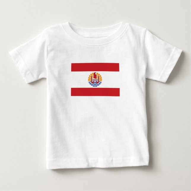 French Polynesia Flag Baby T-Shirt (Front)