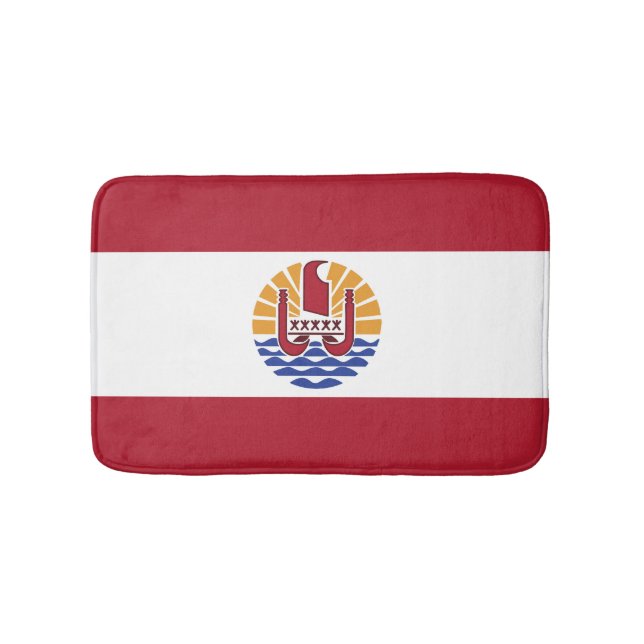 French Polynesia flag Bath Mat (Front)