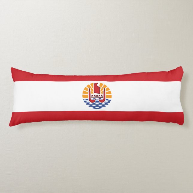 French Polynesia Flag Body Cushion (Front)