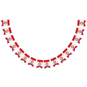 French Polynesia flag bunting banner
