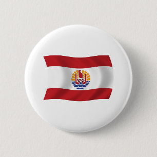 French Polynesia Flag Button