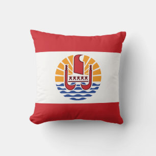 French Polynesia Flag Cushion