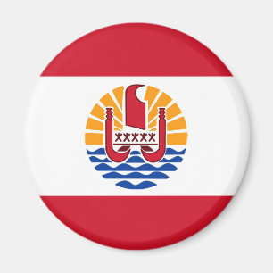 French Polynesia Flag, Drapeau Polynésie Françai Magnet