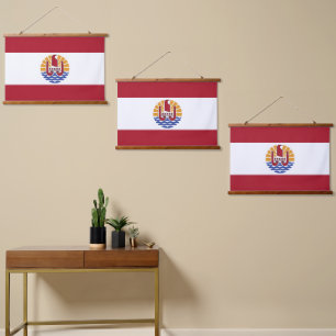 French Polynesia flag Hanging Tapestry