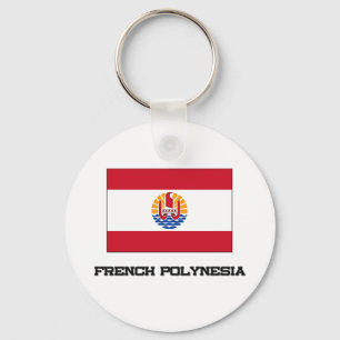 French Polynesia Flag Key Ring
