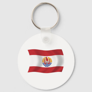 French Polynesia Flag Keychain