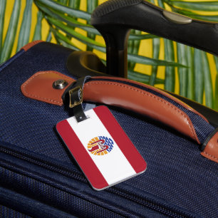 French Polynesia flag Luggage Tag
