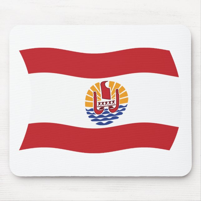 French Polynesia Flag Mousepad (Front)