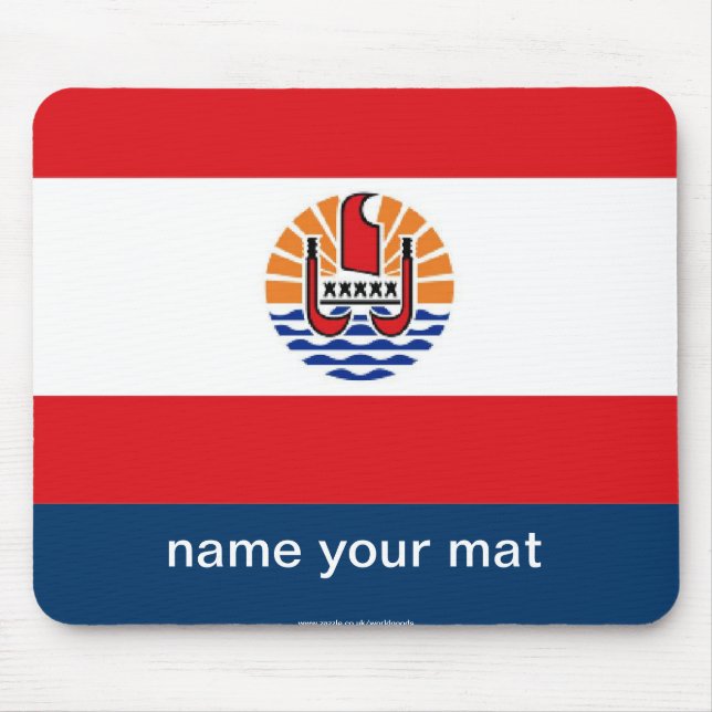 French Polynesia flag mousepad (Front)