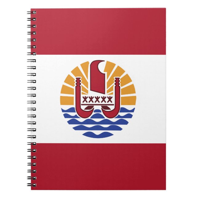 French Polynesia flag Notebook (Front)