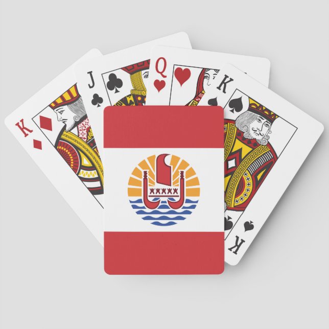 French Polynesia Flag Playing Cards (Back)