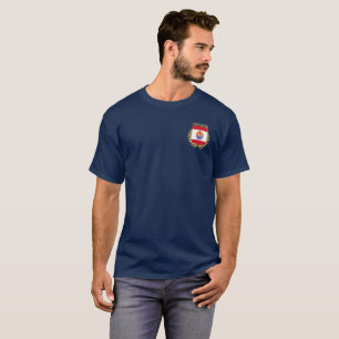 French Polynesia Flag Shield T-Shirt