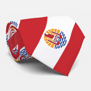 French Polynesia Flag Tie