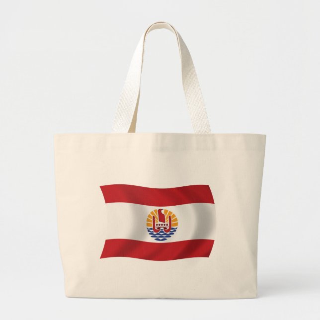 French Polynesia Flag Tote Bag (Front)