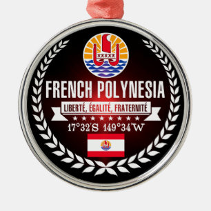 French Polynesia Metal Tree Decoration