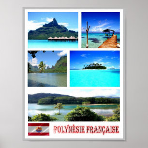 French Polynesia - Mosaic - Poster